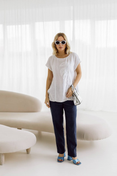 Брюки КАЛИНКА КЛ-7809А-Л24 джинсовый - фото 1