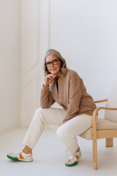 Брюки КАЛИНКА КП-7584-В22 молочный - фото 5