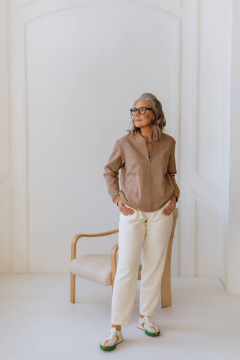 Брюки КАЛИНКА КП-7584-В22 молочный - фото 4