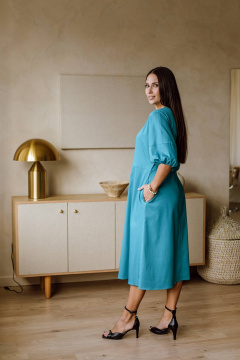 Платье КАЛИНКА КХ-8083-Л24 бирюзовый - фото 3
