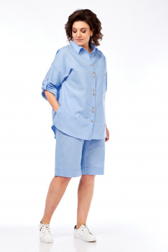 Рубашка, шорты Диомант 2053 голубой - фото 4