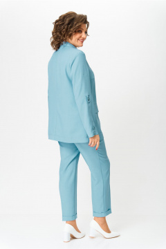 Брюки, жакет, топ Bonna Image 987/2 голубой - фото 2