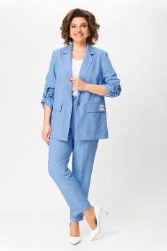 Брюки, жакет, топ Bonna Image 987/3 джинсовый - фото 5