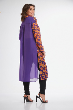 Рубашка Avenue 0315-5 фиолетовый+дизайн - фото 5