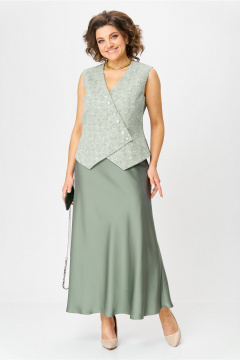 Жилет, юбка Bonna Image 961/3 зеленый - фото 1