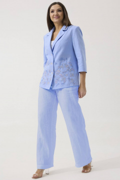 Брюки, жакет Ma Сherie 3133 голубой - фото 3