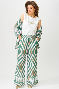 Блуза, брюки, топ Fita 1562 изумрудный - фото 4