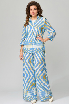 Блуза, брюки, топ Fita 1563 голубой - фото 2