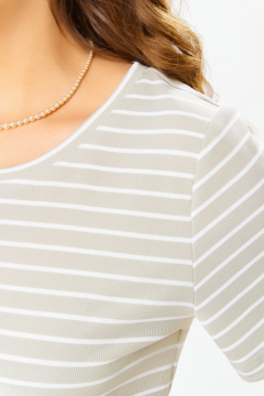 Джемпер Fita 20359 бежевый - фото 5