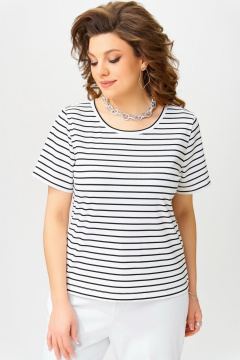 Джемпер Fita 20362 черно-белый - фото 2