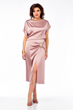 Платье Ольга Стиль С-902 пудра - фото 1