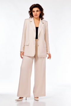 Брюки, жакет Ольга Стиль С-903 молочный - фото 1