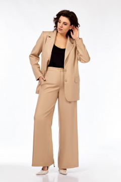 Брюки, жакет Ольга Стиль С-903 бежевый - фото 1