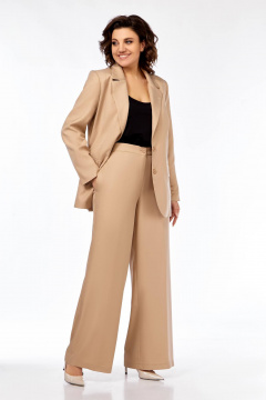 Брюки, жакет Ольга Стиль С-903 бежевый - фото 5