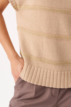 Джемпер Romgil РВ0177-ХМ2 крем-брюле, золото - фото 4