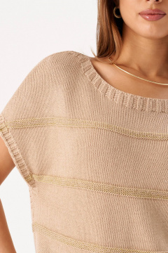 Джемпер Romgil РВ0177-ХМ2 крем-брюле, золото - фото 3