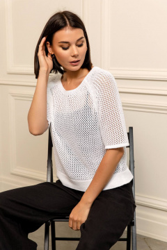 Джемпер Romgil РВ0210-ХЛ4 белый - фото 5