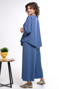 Блуза, кюлоты Alani Collection 2311 синий - фото 5