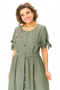 Платье VI ORO VR-1180 оливка - фото 5
