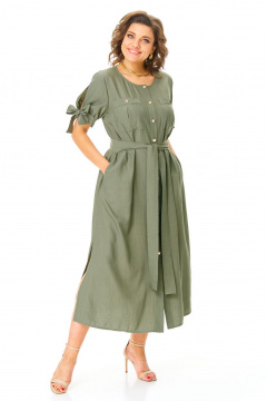 Платье VI ORO VR-1180 оливка - фото 3