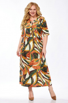 Платье Линия Л Б-2074 желто-оранжевый - фото 1