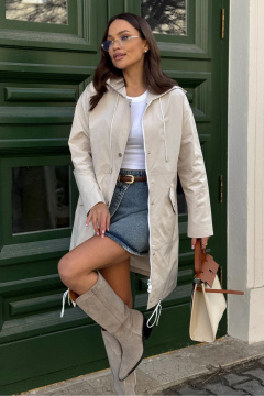 Куртка PRATA wear S032 бежевый - фото 5