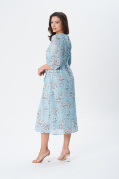 Платье Gizart 5203/1 бирюза_цветок - фото 2