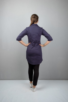 Туника А-силуэта с декоративной шнуровкой на планке Mita ЖМ951 - фото 3