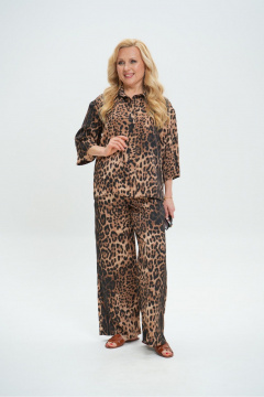 Блуза Colibri А_142 леопардовый - фото 3