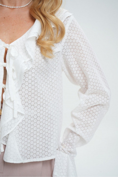 Блуза Colibri А_146 белая - фото 3