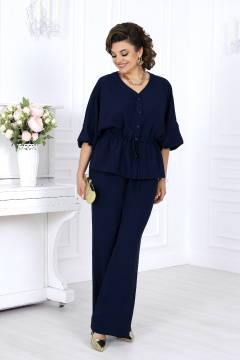 Блуза, брюки Ninele 6056 синий - фото 2