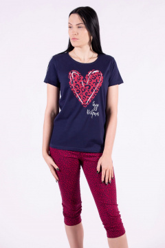 Капри, футболка 8 Марта 151220-4С644Д40-158,164 синий - фото 3