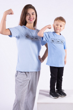 Футболка 8 Марта 18308-4С514Д40-134,140 голубой - фото 5