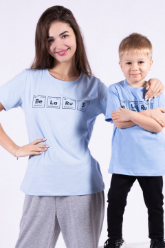 Футболка 8 Марта 18308-4С514Д40-146 голубой - фото 2