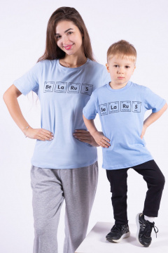 Футболка 8 Марта 18308-4С514Д40-146 голубой - фото 1