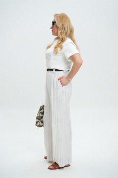 Брюки Colibri А_106 полоска_молочный - фото 4