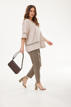 Туника Mirolia 1179 бежевый - фото 5
