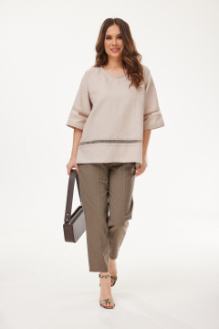 Туника Mirolia 1179 бежевый - фото 3