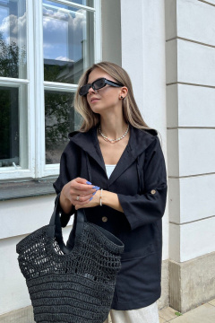 Блуза Mirolia 1181 чёрный - фото 4