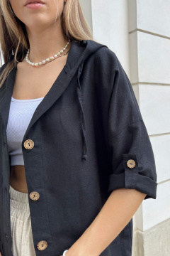 Блуза Mirolia 1181 чёрный - фото 2