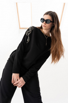 Брюки, свитшот Luna 219 чёрный - фото 5