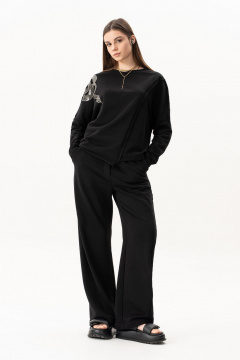 Брюки, свитшот Luna 219 чёрный - фото 1
