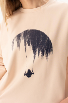 Свитшот Luna 220 бежевый - фото 5