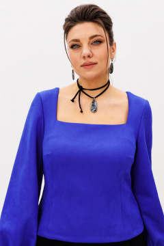 Блуза Anelli 1531 василек - фото 5