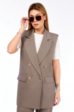 Брюки, жакет, футболка LEANNA-STYLE 9024-1 бежевый - фото 3