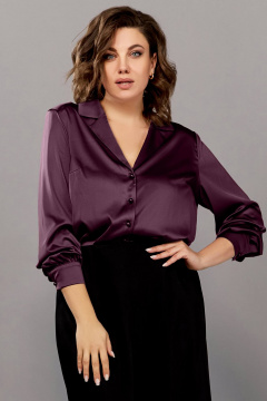 Блуза Ольга Стиль С-911 марсала - фото 3