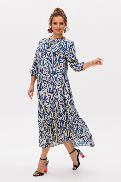 Платье Mubliz 257 синий - фото 5