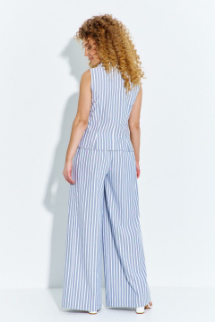 Брюки, жилет Euromoda 597 полоска_синяя - фото 3