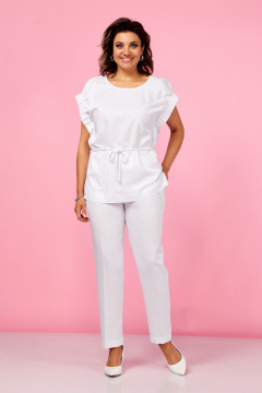 Брюки, туника SVT-fashion 620 белый - фото 1