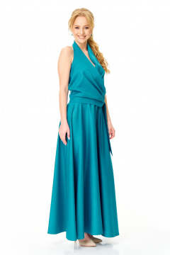 Топ, юбка T&N 7633 бирюза - фото 1